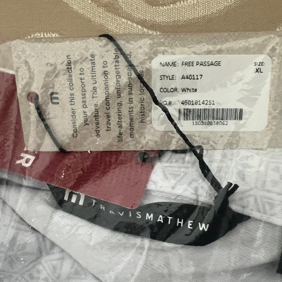 Travis Mathew Light Gray Heater Polo Free Passage Shirt Size XL New Sealed Bag - Picture 8 of 11